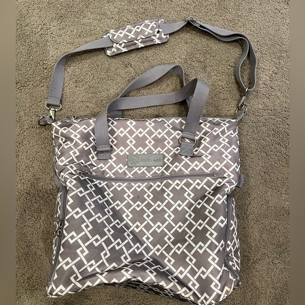 Sarah Wells Gray Lizzy Tote Bag